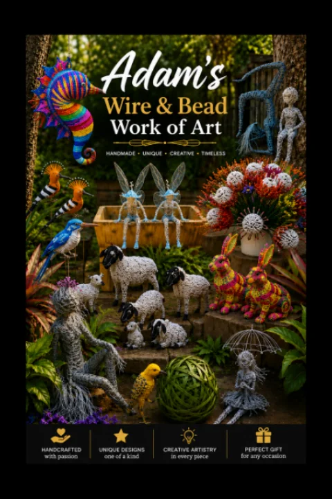 Adams Wire And Bead Work Of Art